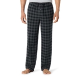 Flanell-Pyjamahose für Herren in Grau-Schwarz für 10,40€ bei Amazon