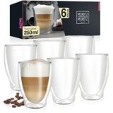 Moritz & Moritz Barista Milano Doppelwandige Cappuccino Gläser 6er Set für 14,99€ bei Amazon