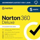Norton 360 Deluxe 2025 für 5 Geräte 1 Jahr nur 8,75€ bei Amazon