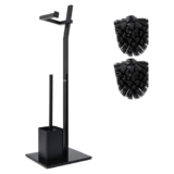 WC-Set Schwarz mit Halter und Bürste für nur 5,17€ bei Amazon