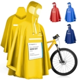 Top bewertet: Regenponcho Fahrrad mit Reflektoren nur 34,95€ bei Amazon