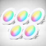 B.K.Licht 5er Set LED Bad Einbaustrahler mit RGB Licht für 15,99€ bei Amazon