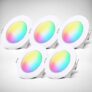 B.K.Licht 5er Set LED Bad Einbaustrahler mit RGB Licht für 15,99€ bei Amazon