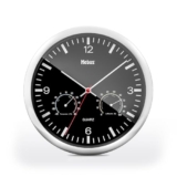 Saturn, MediaMarkt und Amazon: MEBUS Quarz-Wanduhr mit Thermometer und Hygrometer für 5,89€