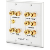 Günstige deleyCON Wanddose für 5.1 Heimkino nur 19,31€ bei Amazon