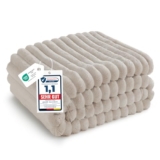 BEDSURE Kuscheldecke Beige für 21,23€