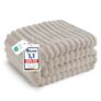 BEDSURE Kuscheldecke Beige für 21,23€