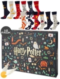 Adventskalender Wizarding World Harry Potter Socken 12 Paar für 21,99€ bei Amazon