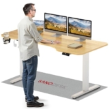 Top Deal SANODESK L-förmiger Höhenverstellbarer Schreibtisch für 119,99€