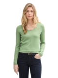 TOM TAILOR Damen V-Pullover in True Green XL für nur 7,47€ bei Amazon