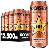 SPAR-ABO Deal: Rockstar Energy Drink Peach Zero Sugar 12x500ml für nur 10,79€ bei Amazon