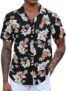 COOFANDY Herren Hawaiihemd Schwarz L für 8,99€