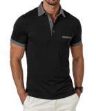 GLESTORE Herren Polo Shirt Schwarz nur 14,79€ bei Amazon