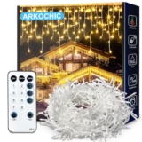 ARKOCHIC 10M LED Lichterkette Eisregen für 11,99€