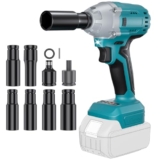 Powtree 700Nm 3-in-1 Akku Schlagschrauber(ohne Akku, kompatibel mit Makita 18V System) für 38,67€