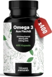 Omega 3 Kapseln Hochdosiert 400 Stück jetzt für nur 14,87€
