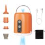 Elektrische Luftpumpe mit LED und Akku für 16,14€ bei Amazon