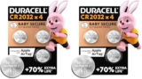 Duracell CR2032 Knopfzellen 8er Pack für nur 6,98€ bei Amazon