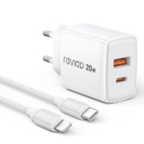 RAVIAD 20W iPhone Ladegerät mit 2m Kabel für 5,09€ bei Amazon