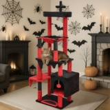 Halloween Gothic-Kratzbaum für Katzen nur 27,99€
