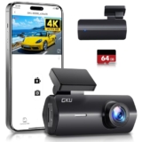 GKU 4K Dashcam mit WLAN und 64GB SD Karte für 41,51€