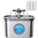FEELNEEDY 2.8L Katzentrinkbrunnen aus Edelstahl nur 19,54€