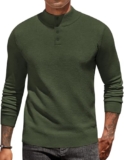 COOFANDY Herren Strickpullover Armeegrün nur 17,99€