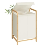 SONGMICS Wäschekorb 100L mit Bambusrahmen für 19,19€ statt 23,99€