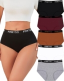 FINETOO 5er Pack Damen Baumwoll Unterwäsche für 8,49€