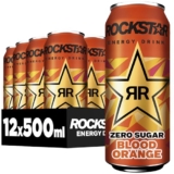12 x 500ml Rockstar Energy Blood Orange Zero Sugar für 10€ – Prime