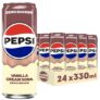 24x 0,33l Pepsi Zero Zucker Vanilla Cream Soda für nur 16,99€ zzgl. Pfand – Prime