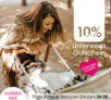 Aktionswoche bei Babymarkt mit täglich wechselnden Angeboten: Nur heute 10% Rabatt auf das Kinderwagen-Sortiment