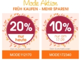 20% Rabatt auf Mode bei Babymarkt.de