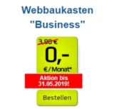 1blu-Webbaukasten Business inkl. 1x .de Domain und 35GB Webspace nur einmalig 4,90 Euro für 12 Monate