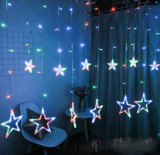 Decdeal LED Sternenvorhang für nur 9,99 Euro bei Amazon