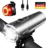 SGODDE LED Fahrradlicht Set (600 Lumen, 2.600 mAh Akku, IPX5) für 18,95€