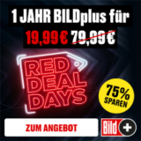1 Jahr BILDplus für nur 19,99€ (statt 79,99€) – Monatsabo für nur 1,99€