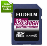 [REDCOON] Fuji SDHC-32GB High Performance C10 nur 19,99 Euro inkl. Versand (Vergleich 29,40)