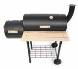[GRILL] OHA! Barbecue-Smoker mit 2 Brennkammern für direktes Grillen oder Räuchern, 2 Räder und Transportgriff nur 68,15 Euro inkl. Lieferung