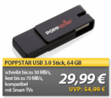[MEINPAKET] OHA! Schneller Stick – 64GB Poppstar flap USB 3.0 Stick nur 29,99 Euro inkl. Versand (Vergleich 36,99)