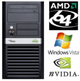 [EBAY] Komplett-PC (AMD 2.2 GHz 2GB 80GB DVD-BRENNER Geforce 9200 Win64) für nur 39,- Euro inkl. Lieferung