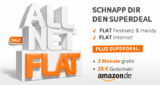 Aufgefüllt! Die Simyo Allnet-Flat (Alle Netze-Flat, Internet Flatrate) für 2 Monate nur 1,- Euro im E-Plus-Netz testen + 25,- Euro Amazon-Gutschein geschenkt!