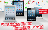 [REDCOON] Hot-Deal! Verschiedene Modelle des Apple iPads mit Rabatten von bis zu 27%