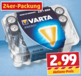 [VARTA] Ab Donnerstag 28.11. bei Penny! 24er VARTA Batterien-Box (12x AA + 12x AAA) für nur 2,99 Euro (1 Batterie 12,46 Cent)