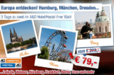 [HOTEL] Aufgefüllt! 2 Ü/F für 2 Personen für A&O Hotels in 14 Städten nur 79,- Euro – 1 Gutschein, 2 Nächte, 2 Personen