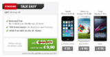 [SPARHANDY] Talkline-Tarif (100 Minuten + 3000 SMS in alle Netze, Surf Flat) nur 9,90 Euro + z.B. iPhone 4S oder Galaxy S4 LTE ab 19,-