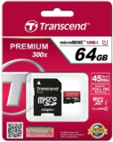 [SCHWAB] Knaller! Transcend Speicherkarte 64GB micro SDXC10 UHS-I (max. 45MB/s) mit Adapter nur 23,99 Euro inkl. Versand (Vergleich 39,-)