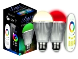 [EBAY WOW] Paar s`luce iLight RGB/W LED Leuchtmittel 9W + 1x Fernsteuerung und E27 Glühbirne für Wifi/App-Steuerung für nur 29,99 Euro inkl. Versand