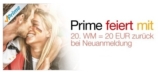 [AMAZON] Jetzt wieder 1 Monat Amazon Prime mit Prime Video und 1-Tages-Versand testen – 20,- Euro Amazon Gutschein geschenkt!