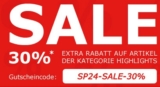 30%-Gutschein für zusätzlichen Rabatt auf alle Artikel der Highlights-Kategorie bei SP24